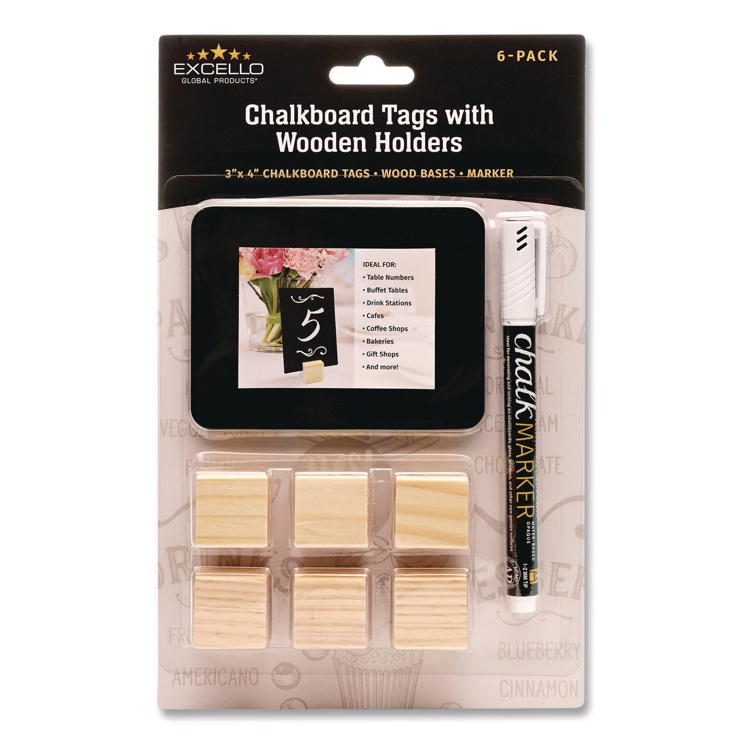 excello-global-products®-tabletop-chalkboard-tag-black-surface-teak-wood-holder-3-x-4-6-pack-exoegphd0508s_1